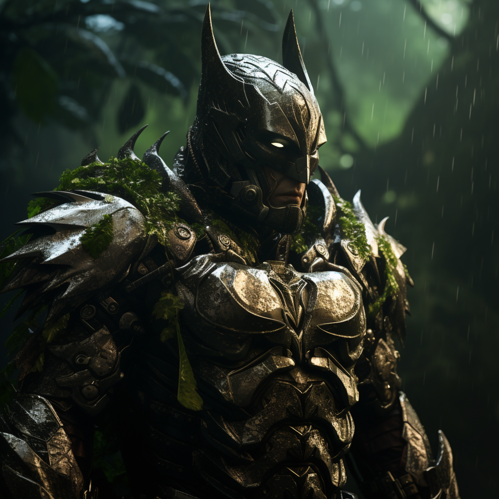 Batman in rainforest armor