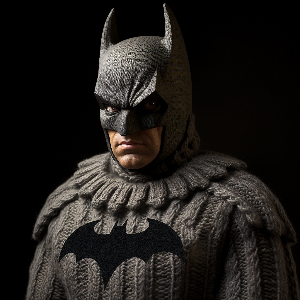 Batman wearing wool suit