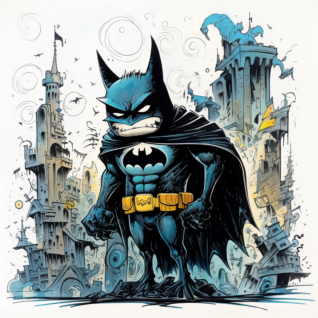 Imaginative Batman Illustration