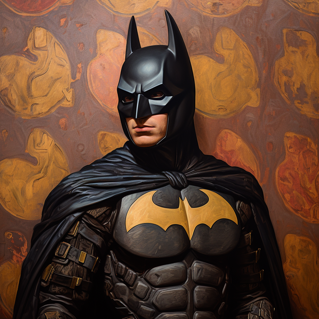 Batman in Mona Lisa Style