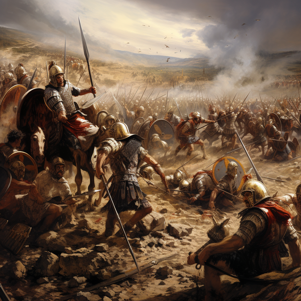 Battle of the Francs and Romans in 500 AD