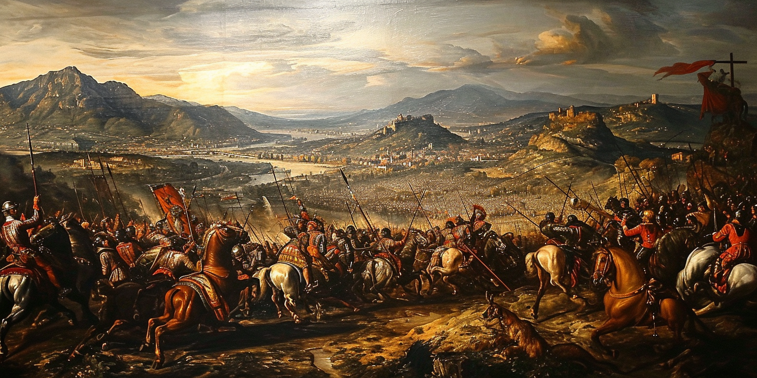 Historic Battle of Vienna Painting