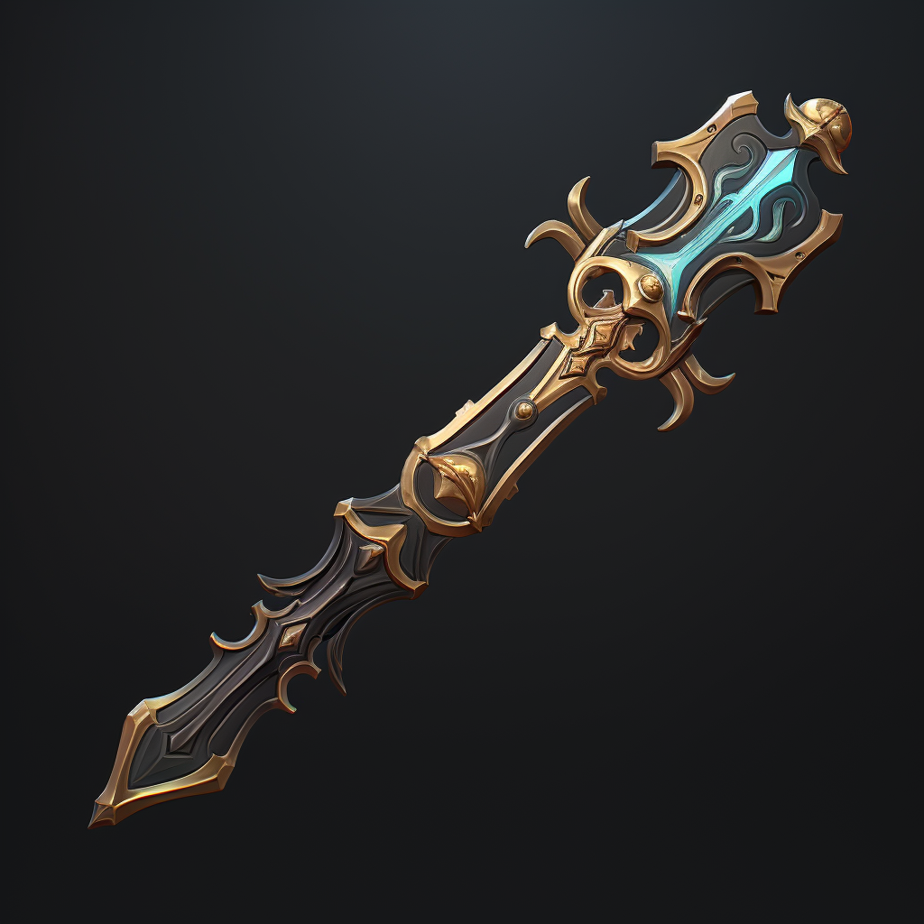 Slavic themed dark fantasy weapons in Battlerite game