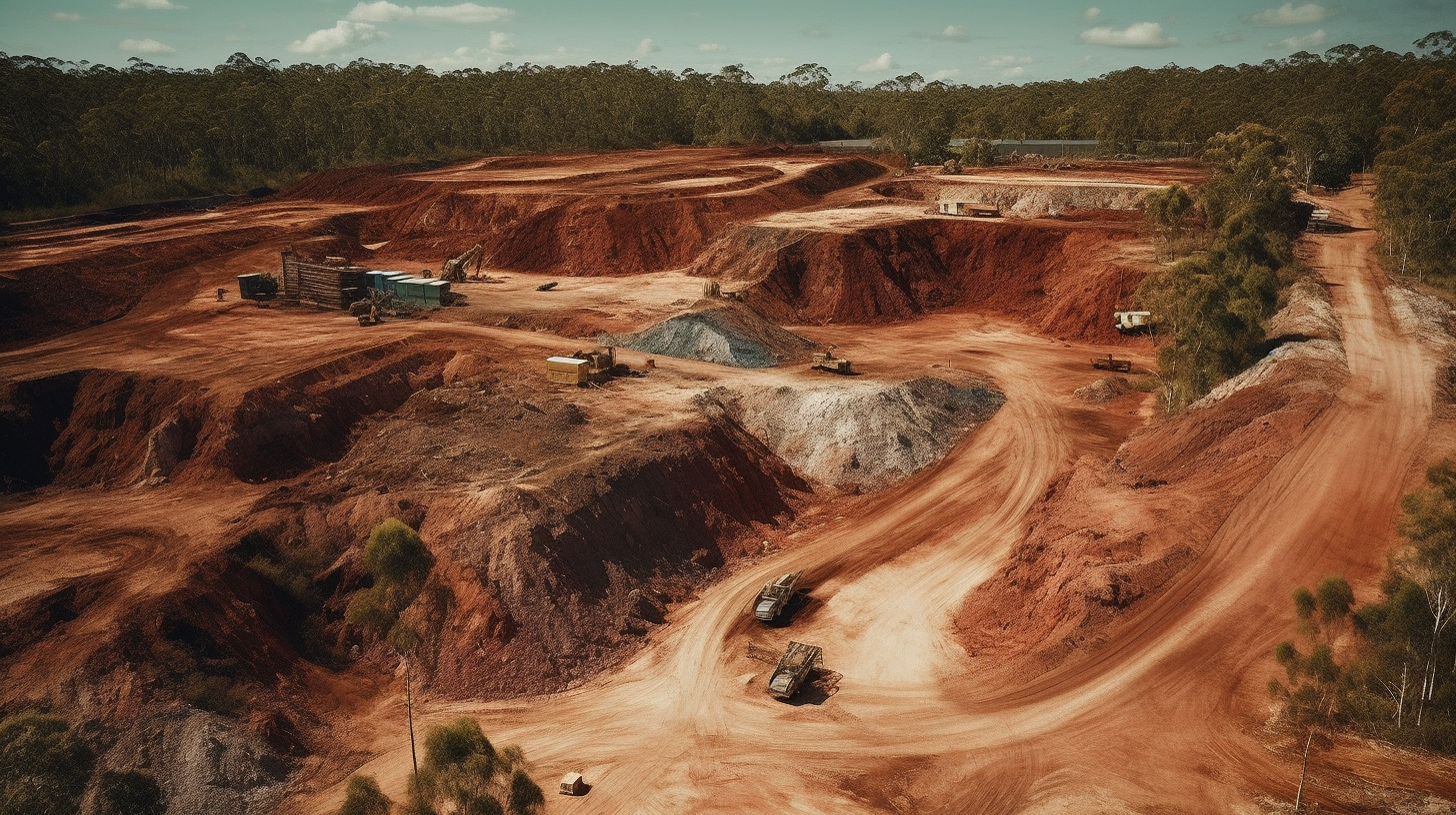 Bauxite mine in Australia