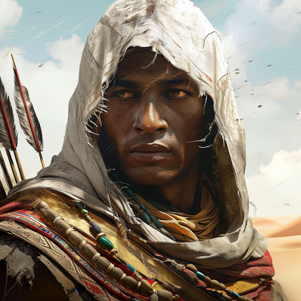 Bayek in Assassin's Creed Origins Key Art