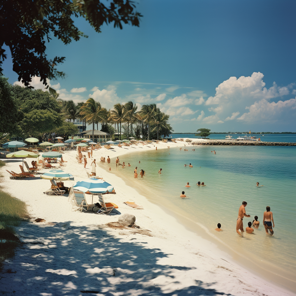 Serene beach in Palm Harbor, Florida ?️