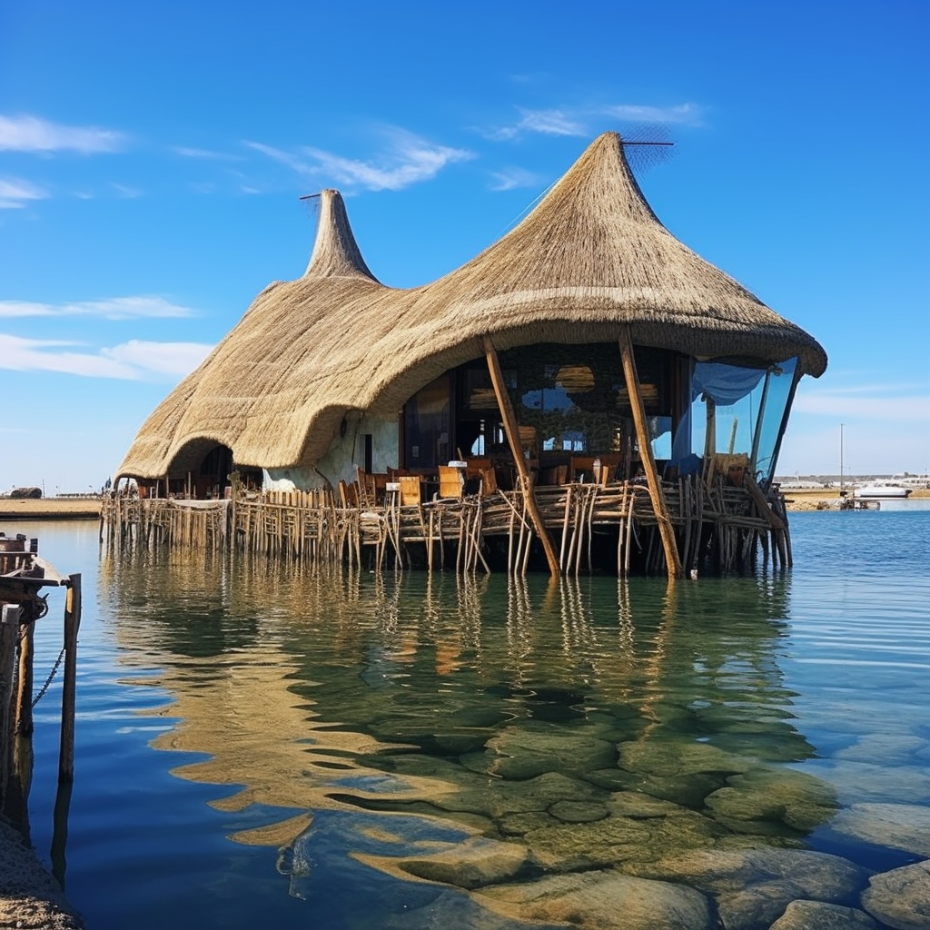 Two-story beach restaurant in San Fernando