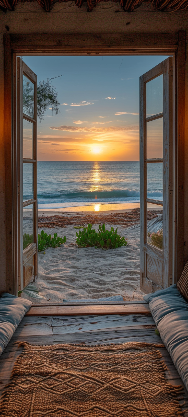 Beach House Ocean Sunset View