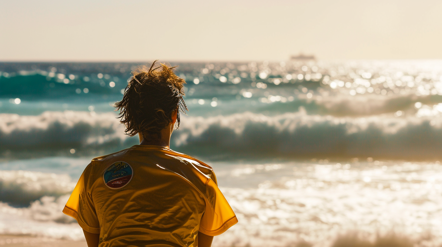 Lifeguard Beach T-Shirt Mockup