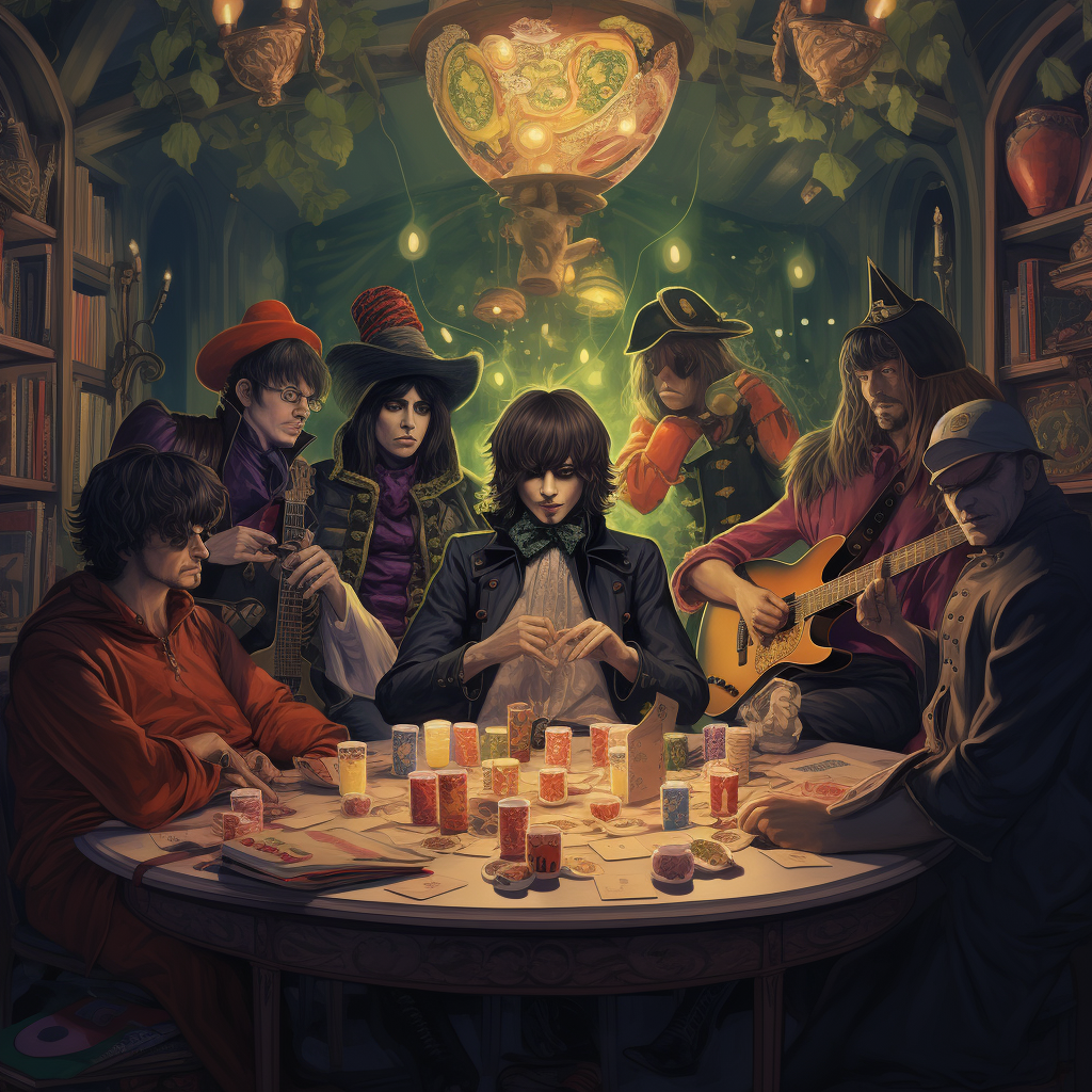 Beatles D&D Party Scene