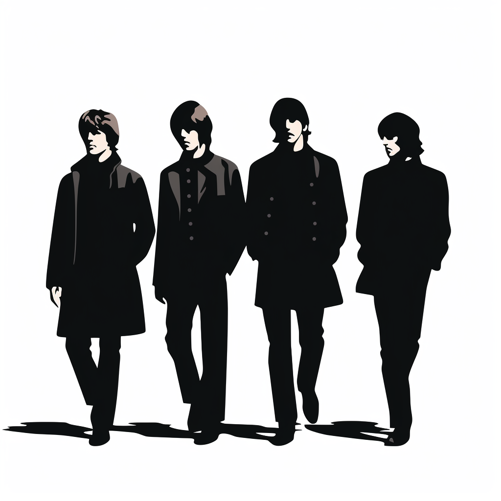 Silhouette of The Beatles Icon