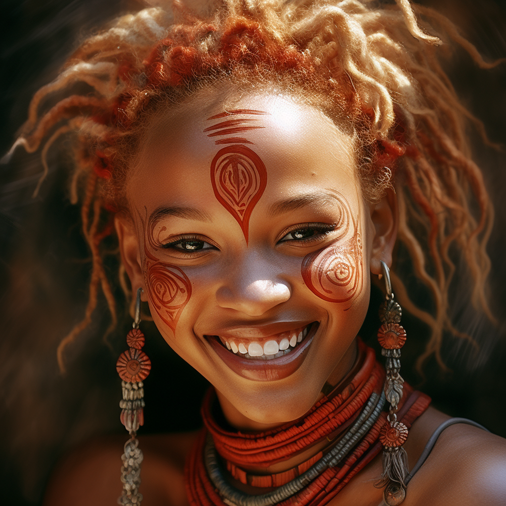 African Zulu Girl with Perfect Smile