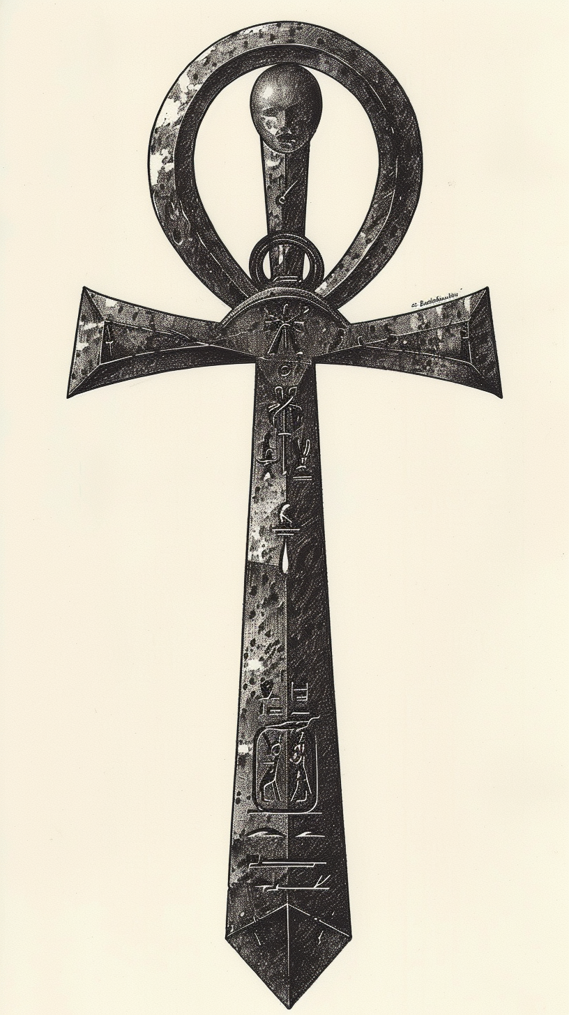 Beautiful Ankh Illustration