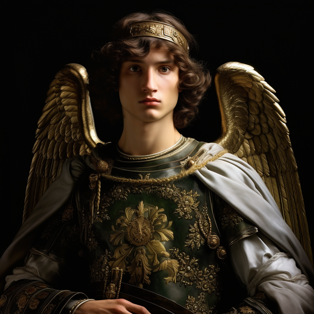 The majestic Archangel Raphael in all his glory