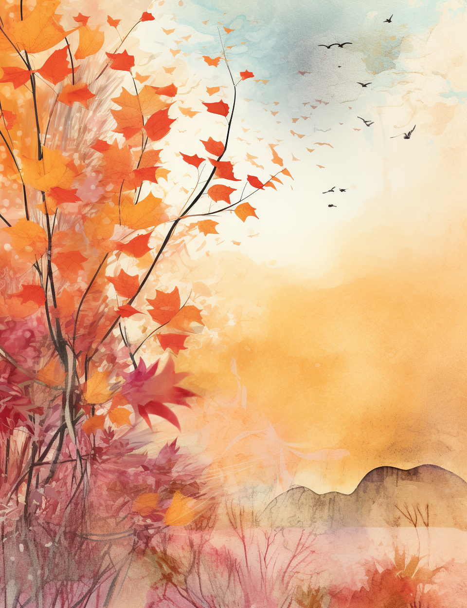 Gorgeous autumn journal digital art