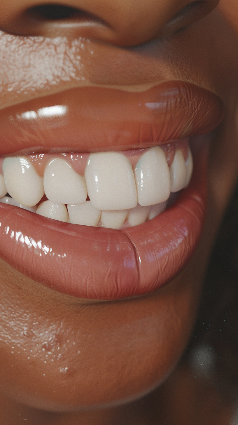 Black woman with healthy teeth