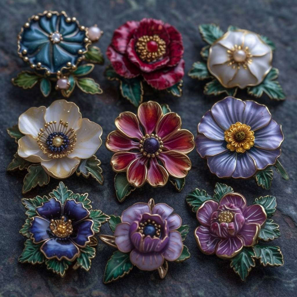 Beautiful Brooches Inspired by Flowers