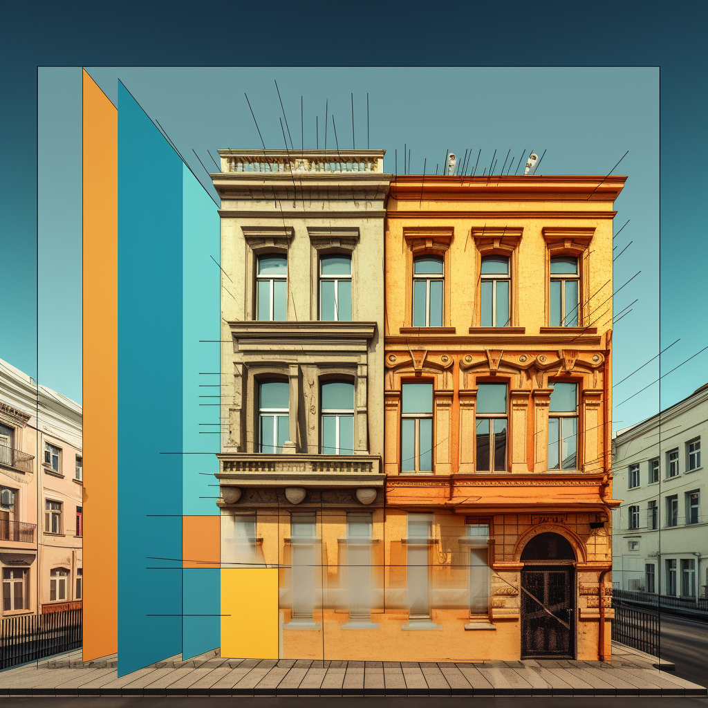 Harmonic golden ratio building image