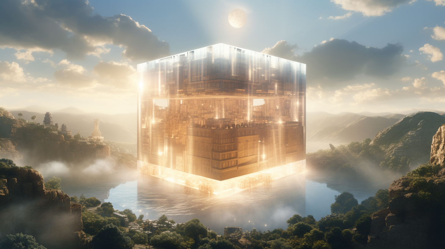 Astonishing New Jerusalem Cube in Heaven