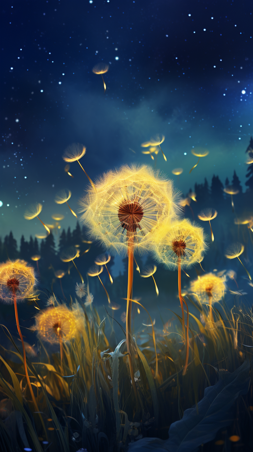 Stunning dandelions in the galaxy