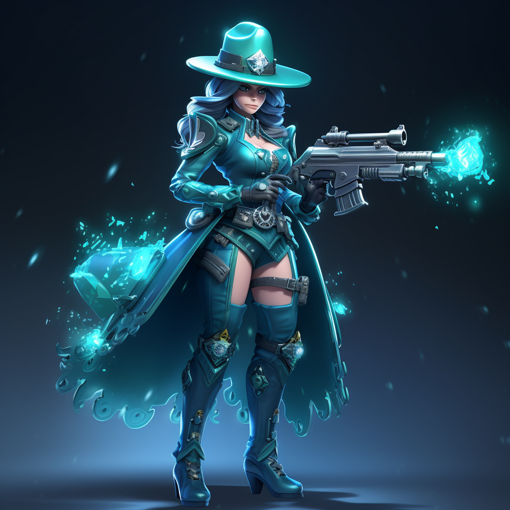 Ice queen sheriff with big guns