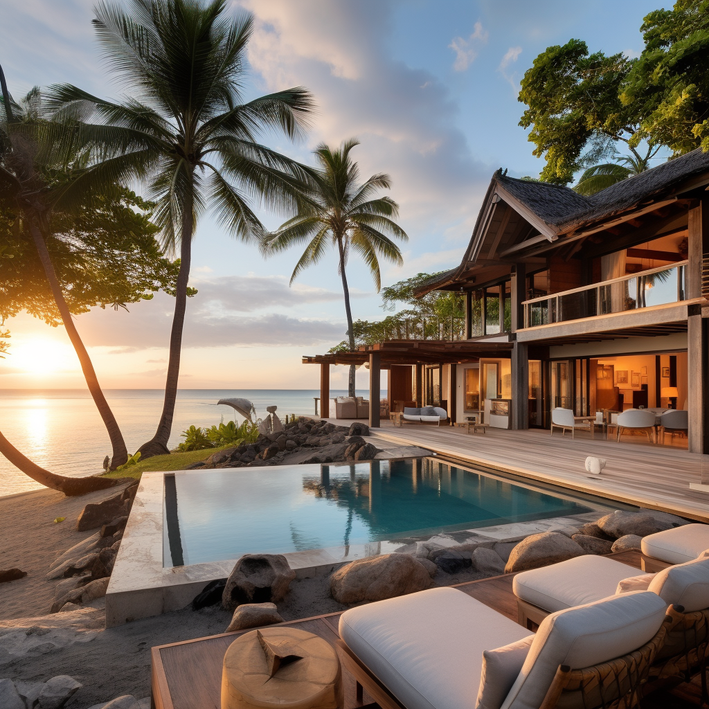 Beachfront Fijian Villa Image