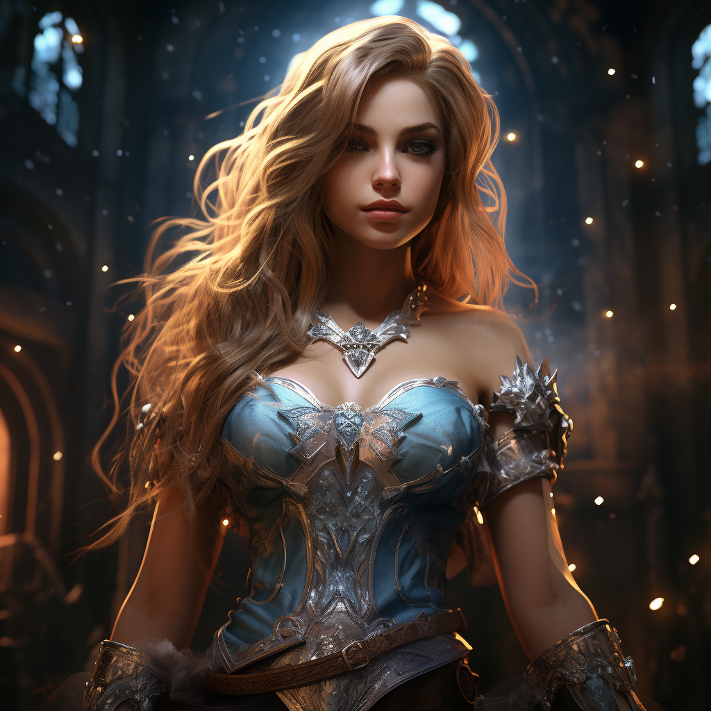 Stunning Girl Character in World of Warcraft