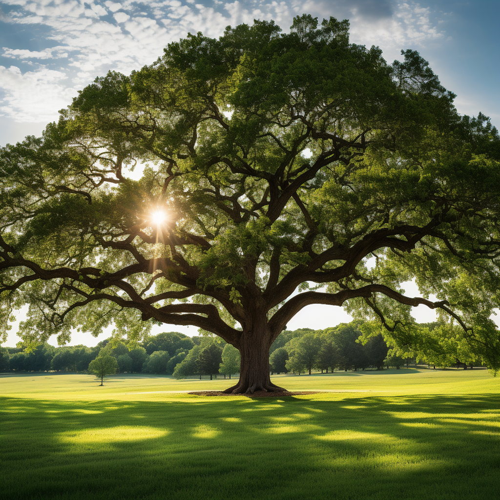 Picture of a Beautiful Healthy Oak Tree