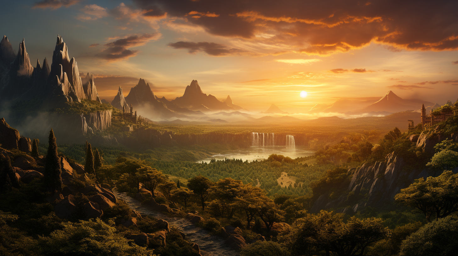 Breathtaking Lord of the Rings Landscape Image