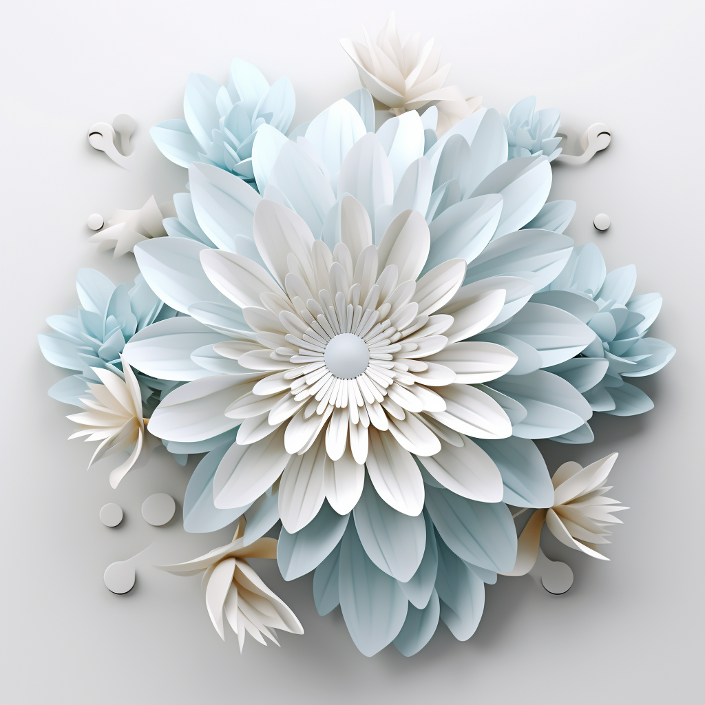 Beautiful chrysanthemum art print