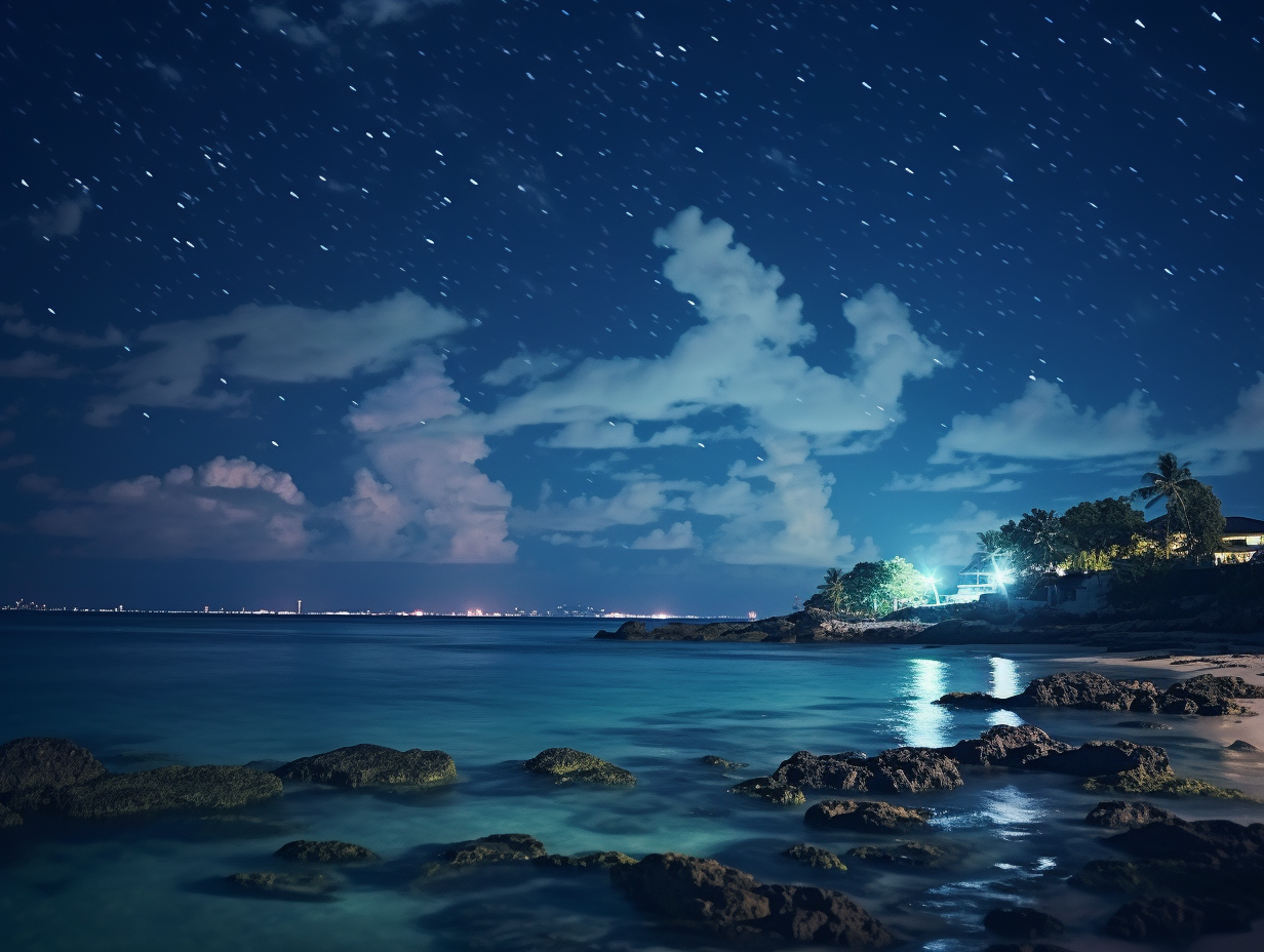 Stunning night sky in Okinawa