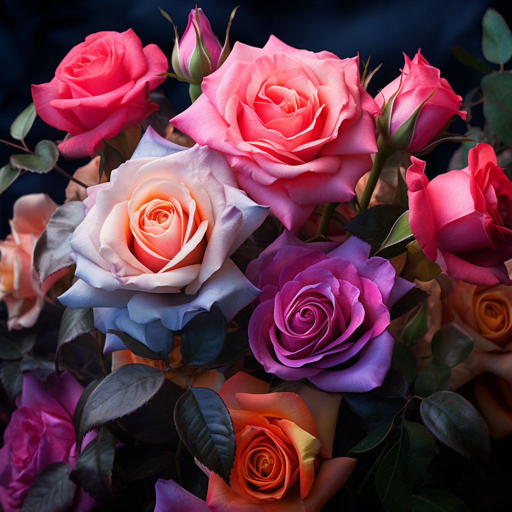 Gorgeous red rose bouquet with love