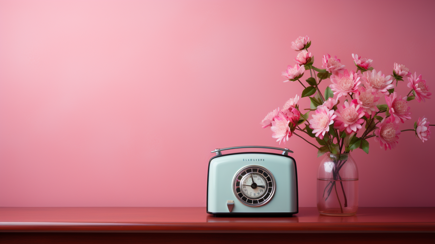 Beautiful retro plain pink background image