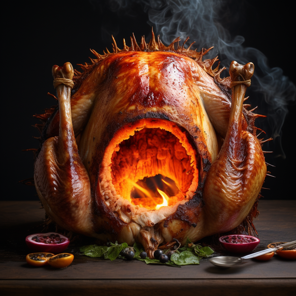 Juicy Smoked Turkey with a Unique Presentation