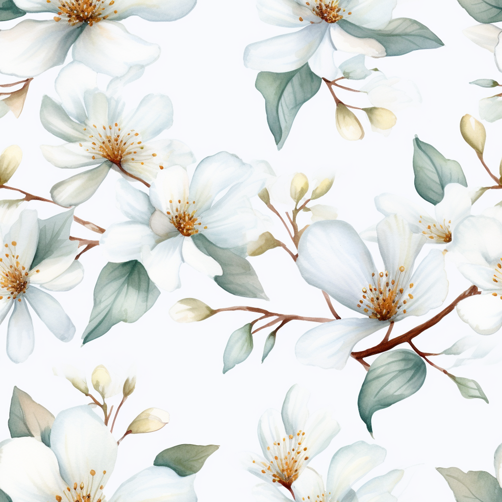 Lovely white flower pattern texture