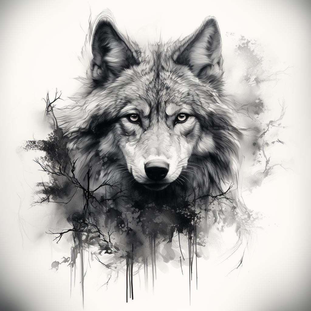 Unique and Emotional Wolf Art