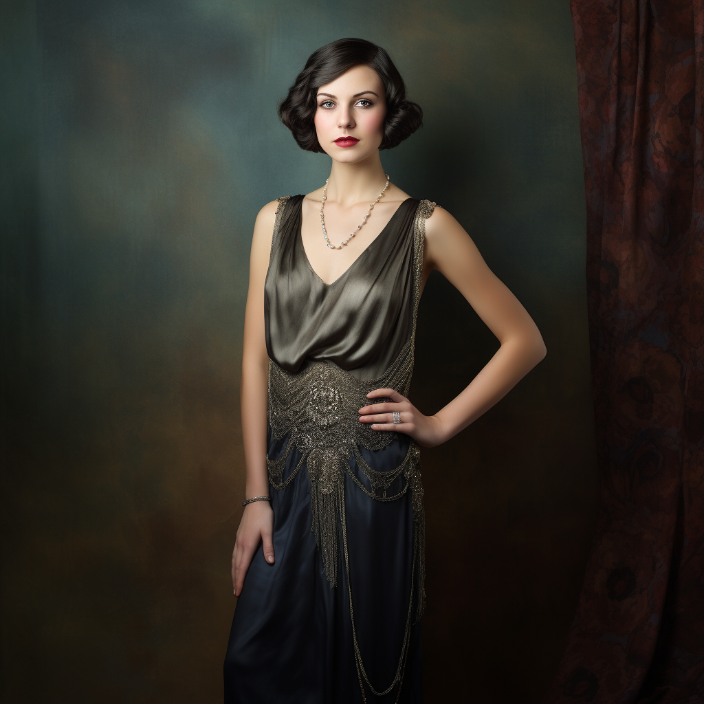 Fashionable young woman in 1920s attire