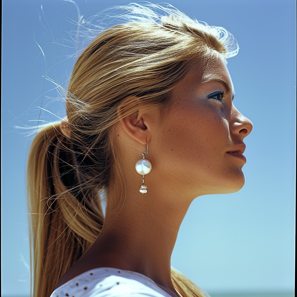 Closeup headshot of beautiful woman