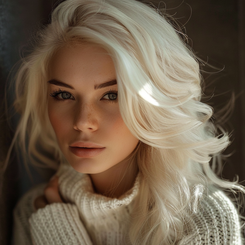 Attractive Blonde Woman Portrait