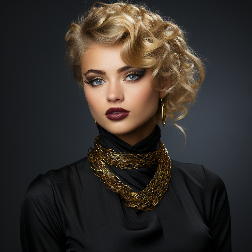 Beautiful fashion model girl with golden skin