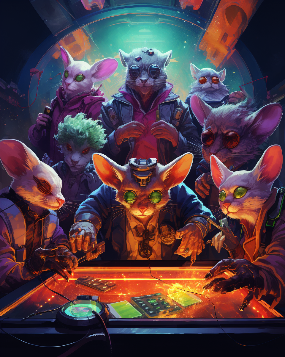 Mice playing tabletop games