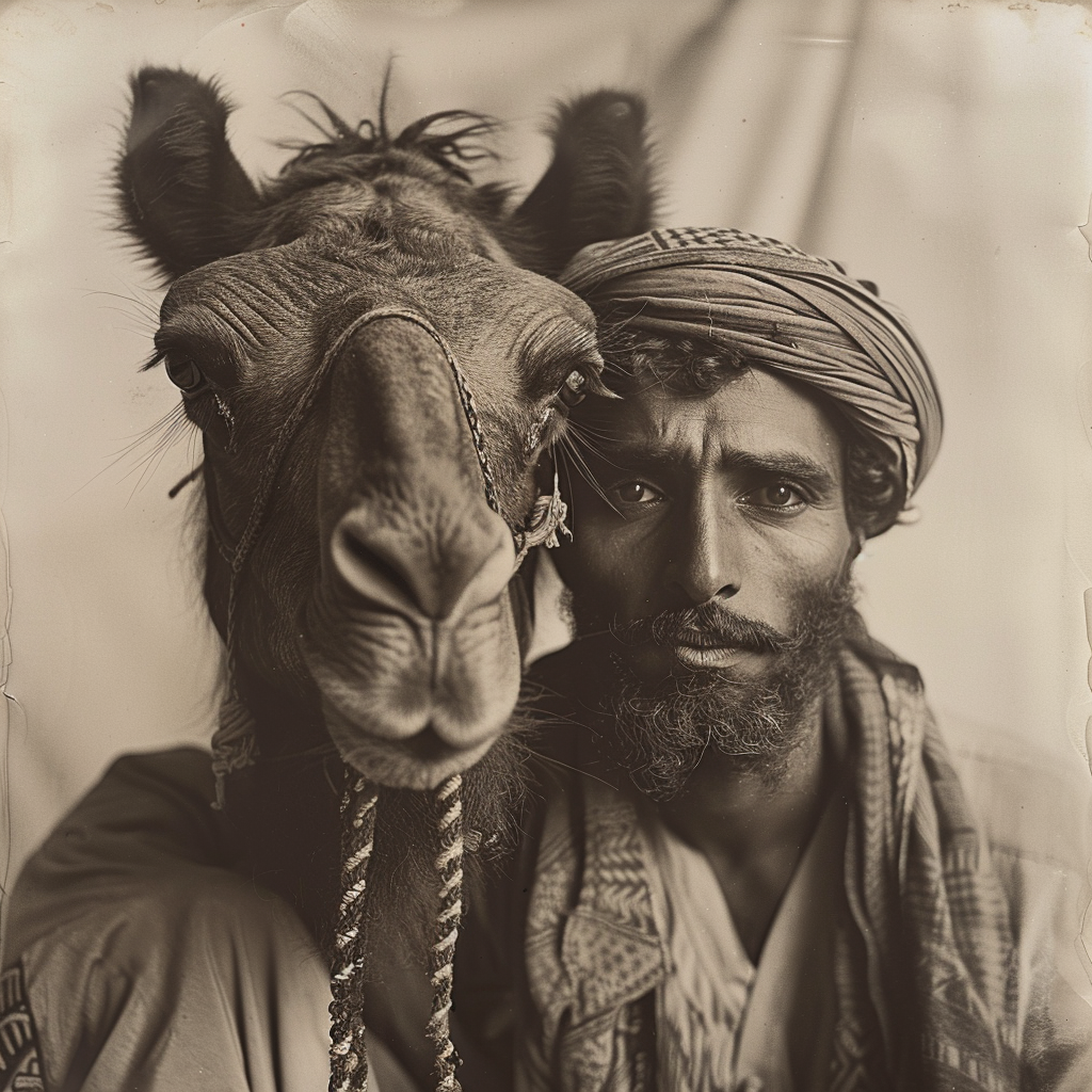 Bedouins in 18th century desert