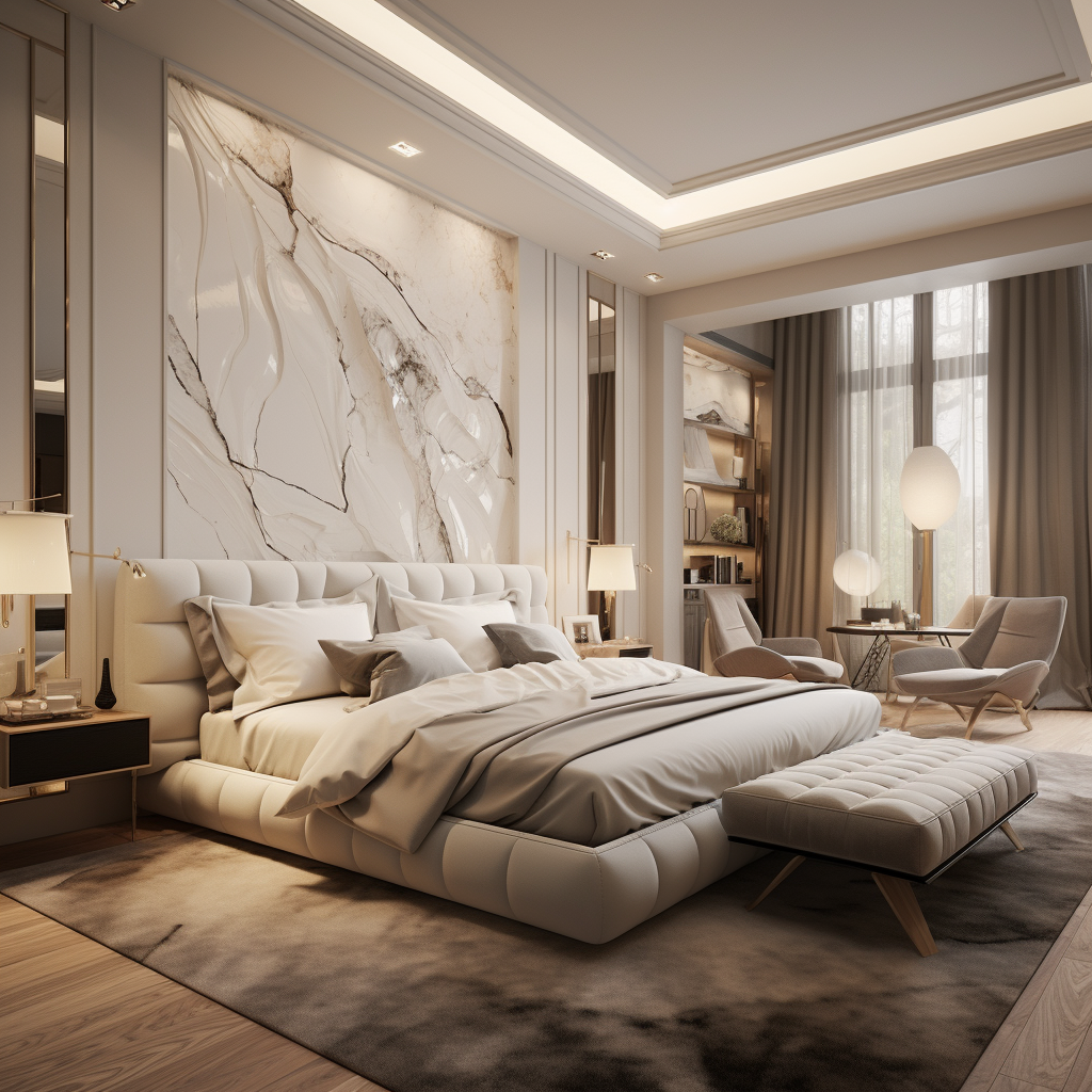 Stylish bedroom interiors design inspiration