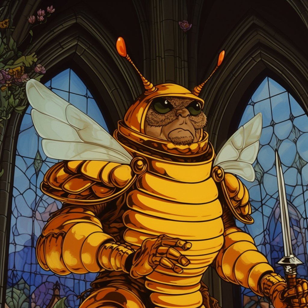 Bee Knight in 80s Disney cartoon  ?