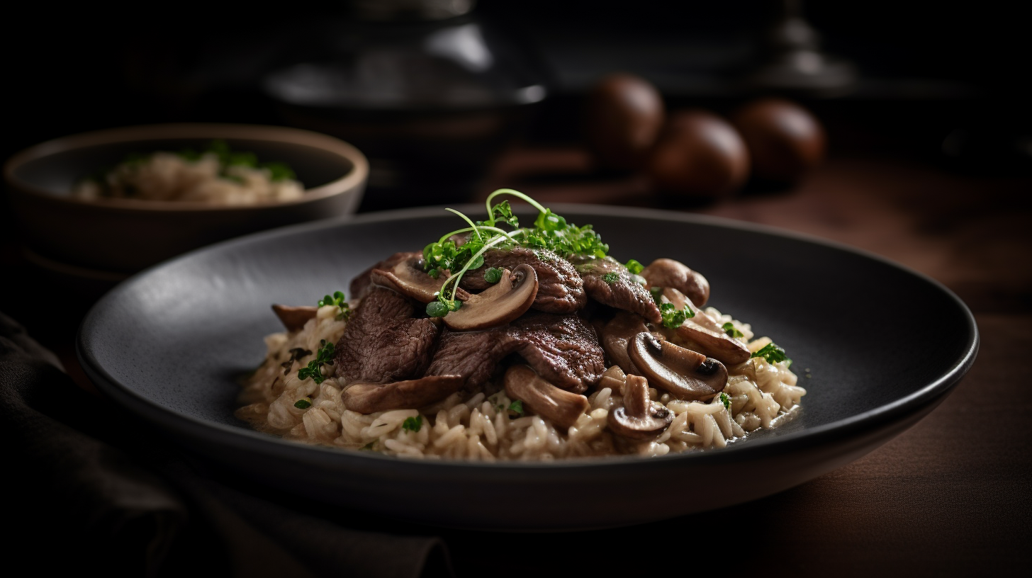 Beef Stroganoff food photography