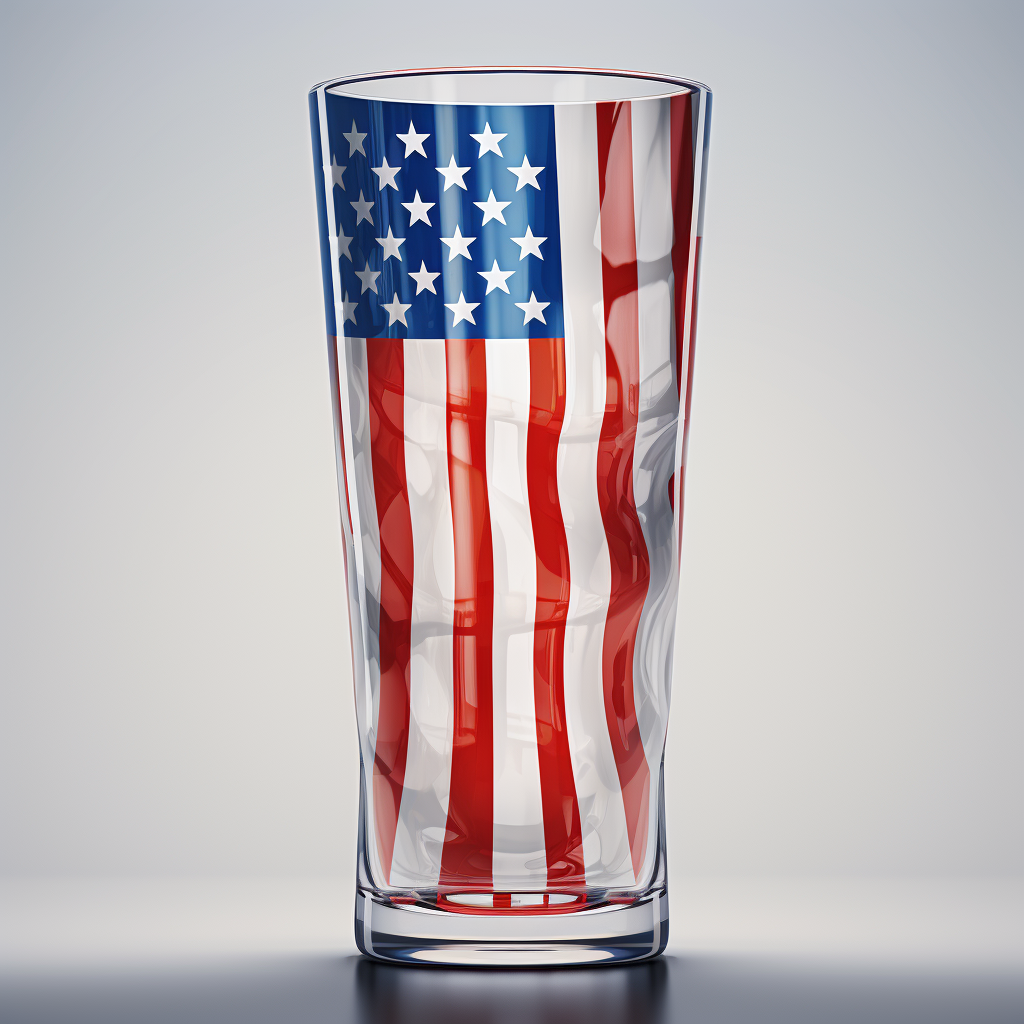 Beer glass flag photo