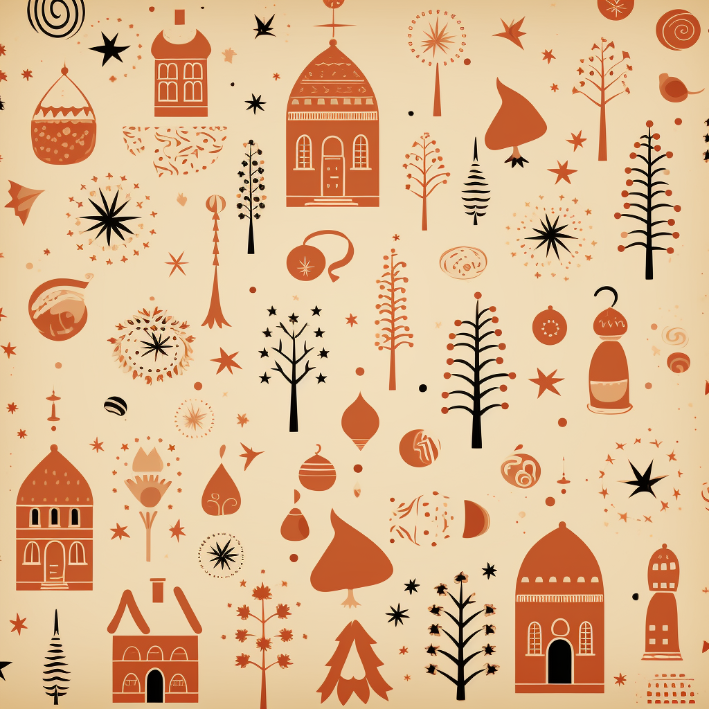 Christmas fair poster background in beige