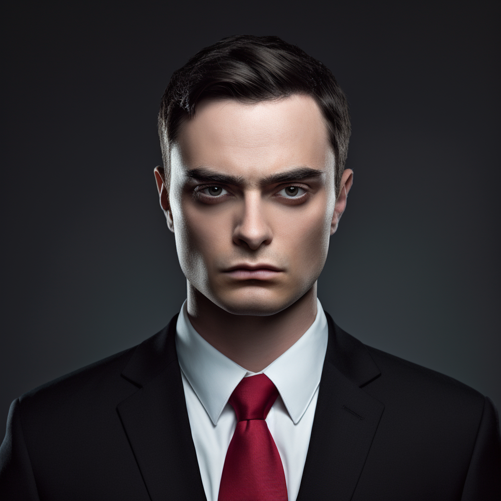 Ben Shapiro depicted as a woman