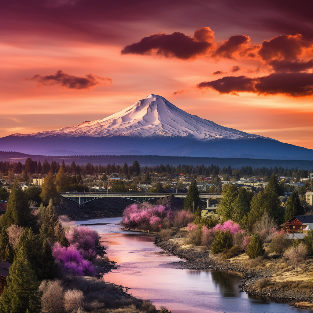 Scenic view of Bend, Oregon