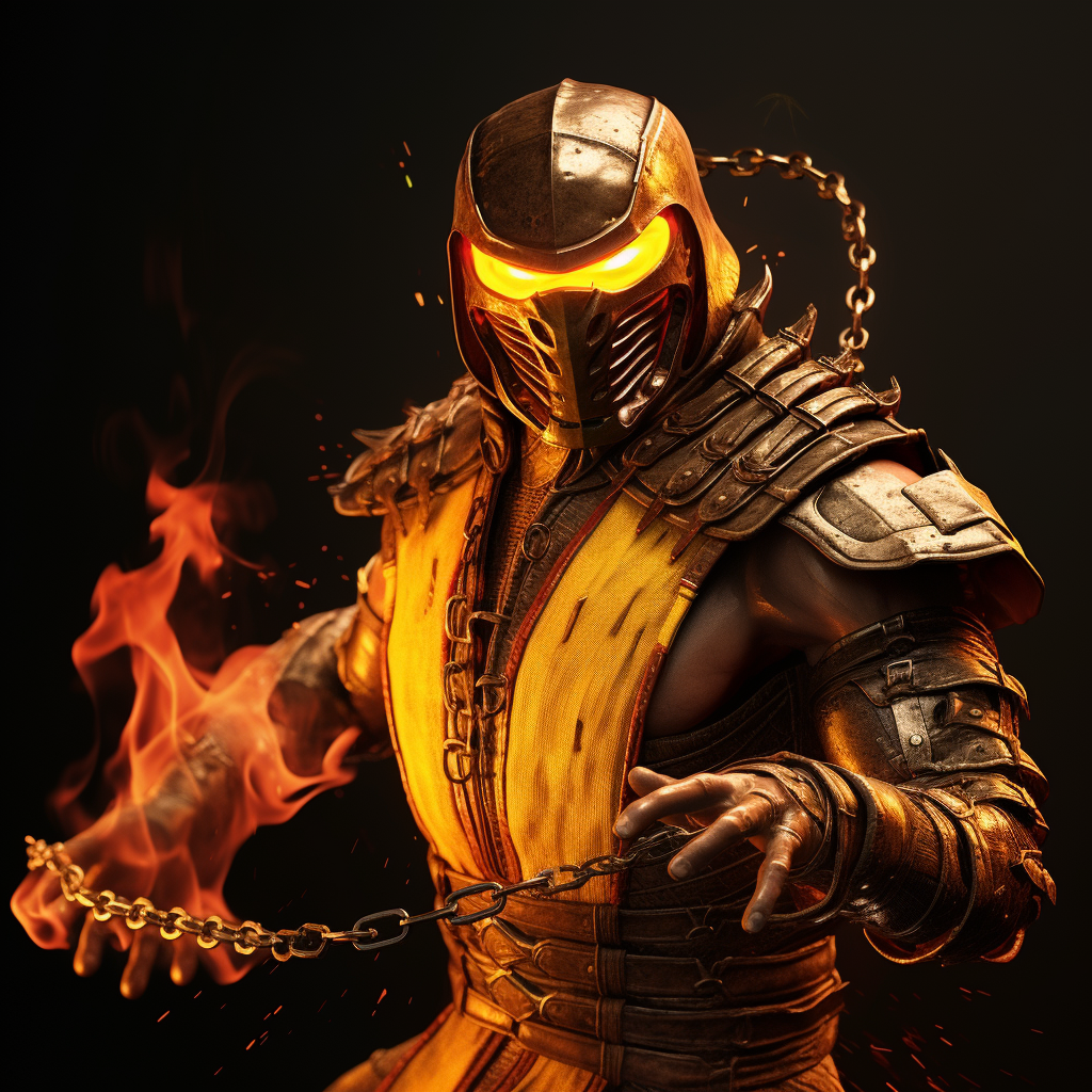 Bender Futurama as Scorpion: Burning with Rage